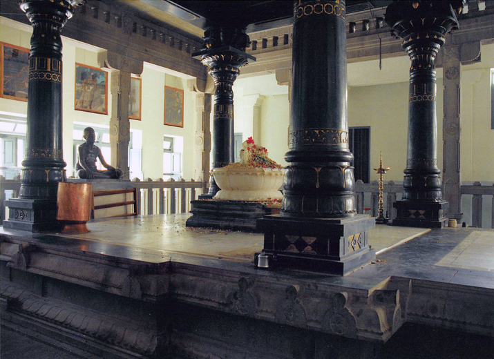 Sri Ramana's Samadhi in the new hall