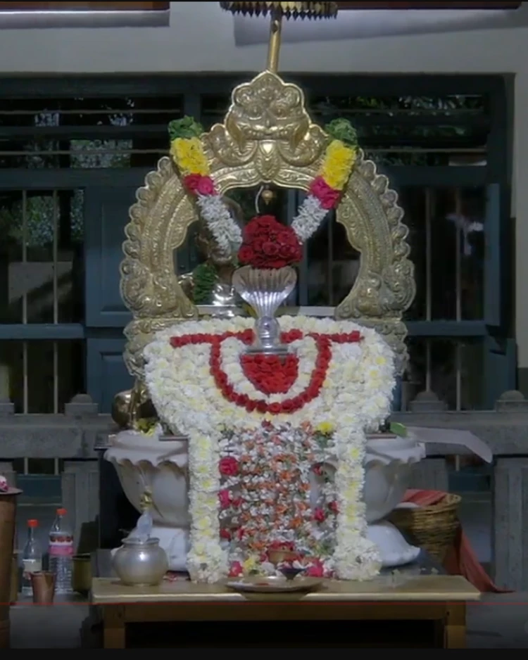 Ramana's shrine, sivaratri 2023