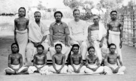 Seated second from left, Kittu, then T. N. Venkataraman and Major Chadwick