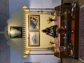 Deepam at Ramana Shrine, Nova Scotia