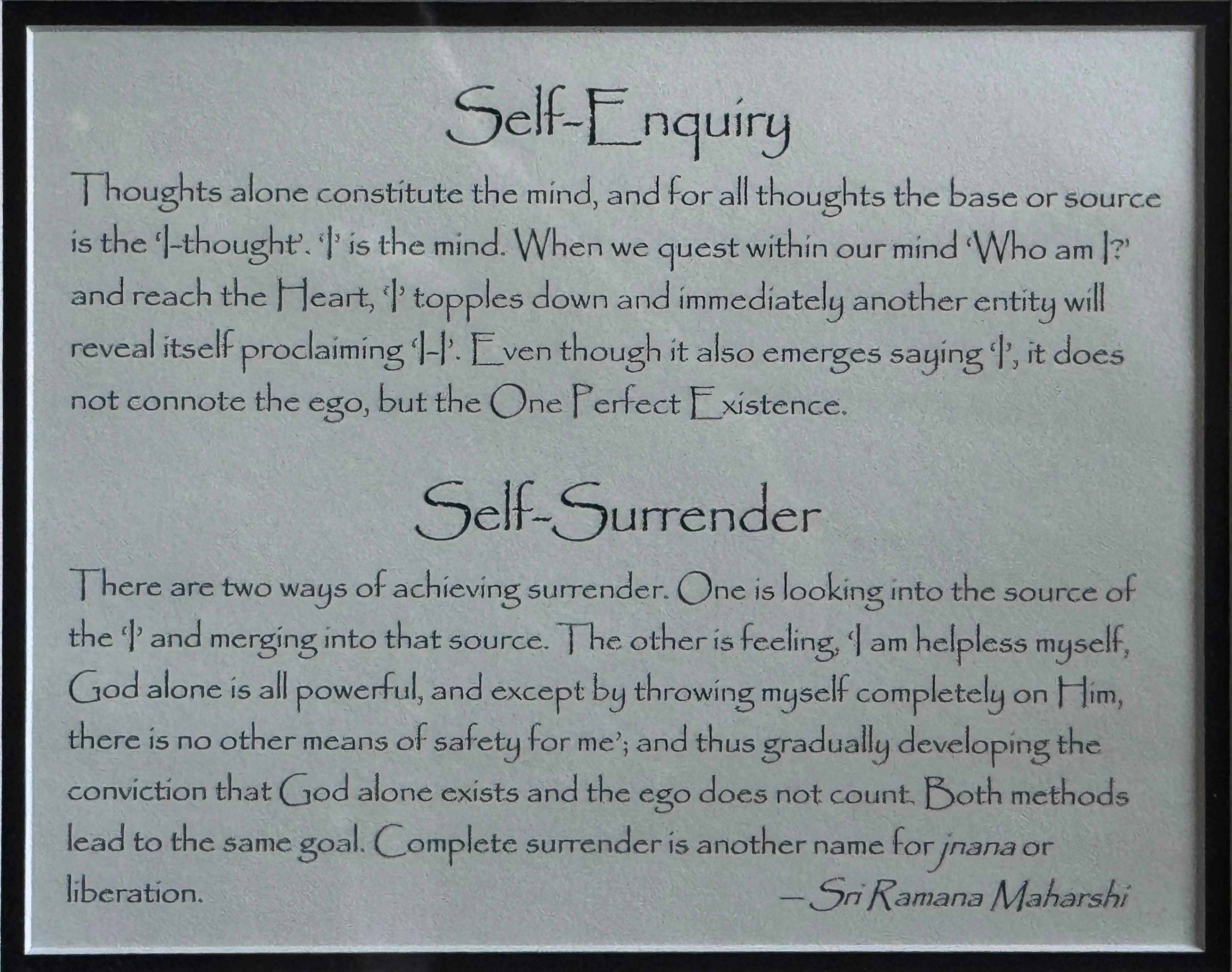 Self-enquiry quote