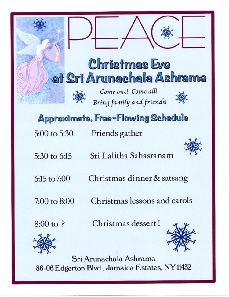 Christmas Eve 2012 Satsang invitation