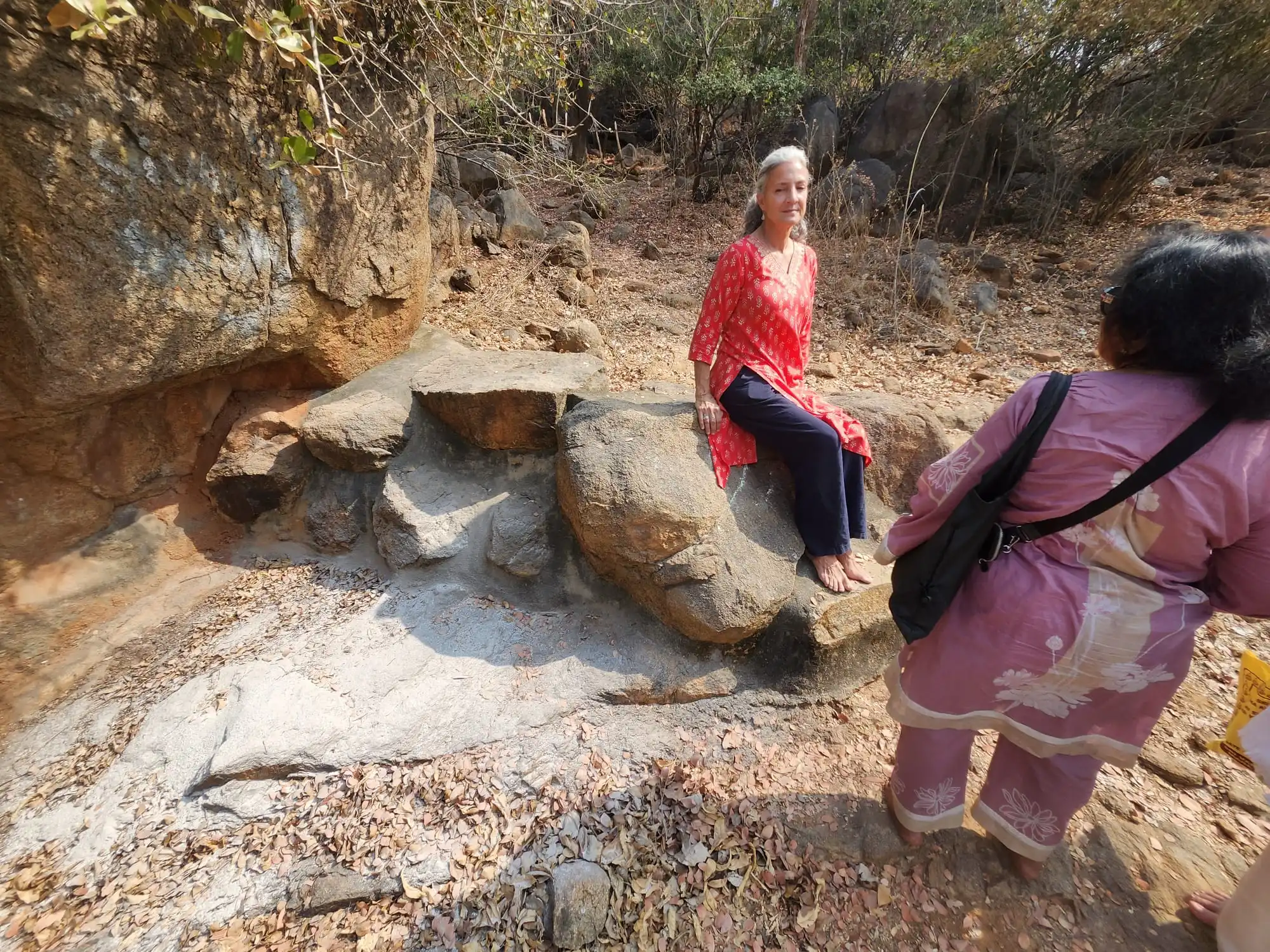 Annie brought Margo's ashes to Arunachala