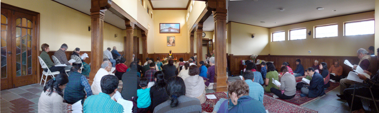 friends and devotees observing Bhagavan's Jayanti, Jan.2012