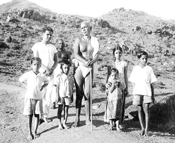 Children with Sri Bhagavan