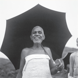 Bhagavan with unbrella, boa.50