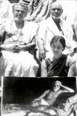 Evelyn with T.N.Venkataraman and Swmi Viswanathan