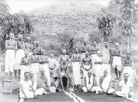 GRO 41: Bhagavan with Chinnaswami,<br>Sambasiva Rao, TKS, Ramanatha Brahmachari,
