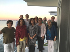 Satsangis gathered for Sri Ramana Satsang