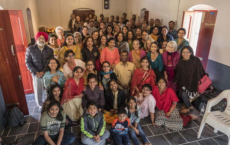 Devotees attending the Sri Ramana Jayanti Retreat, Tampa, FL