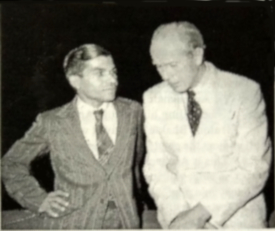 Bhagavat in 1949 with Vincent Shean,<br>author and friend of Mahatma Gandhi